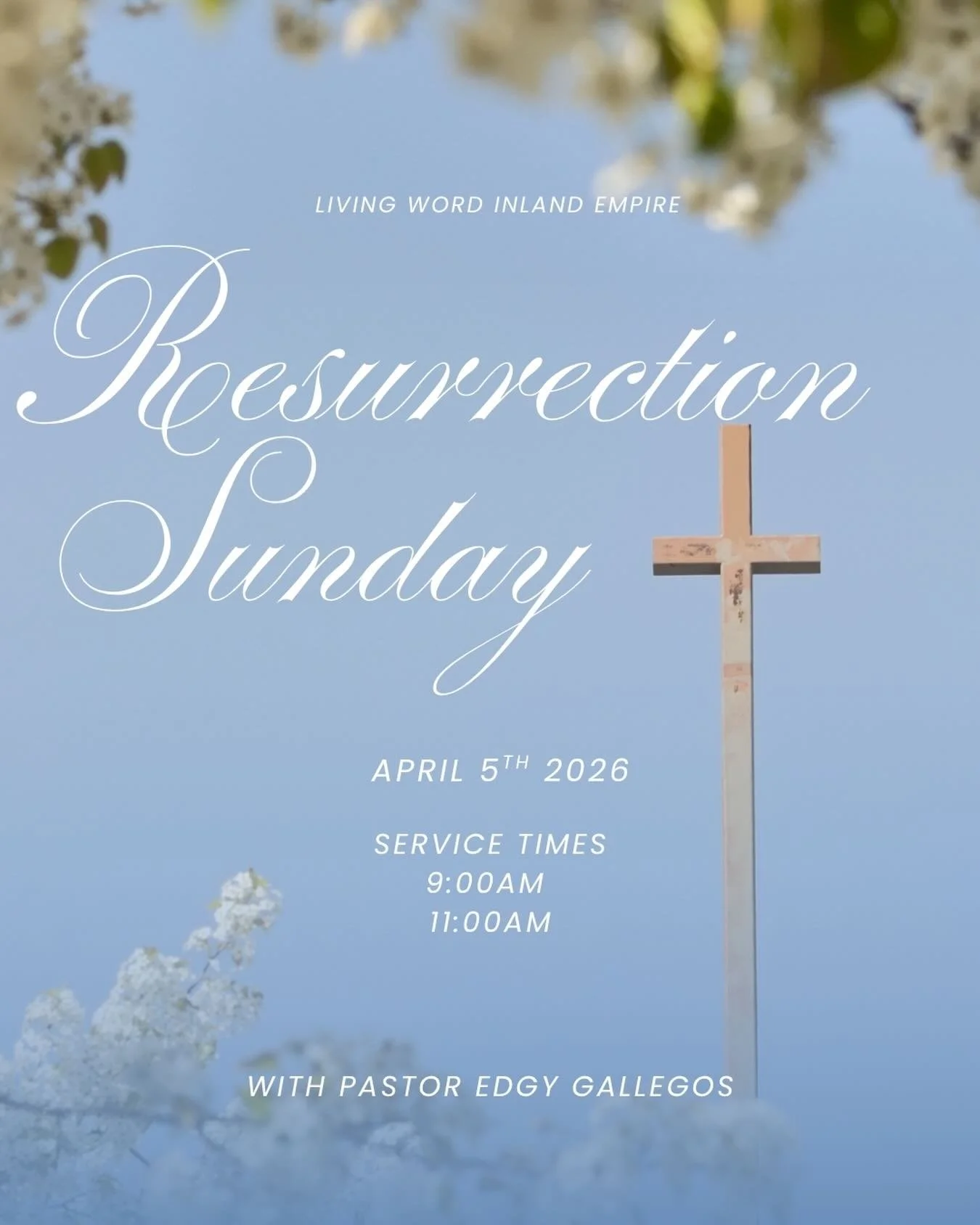 We invite you and your family this Sunday to join us for our Resurrection Day Service! We can&rsquo;t wait to see you here! ✝️🤍