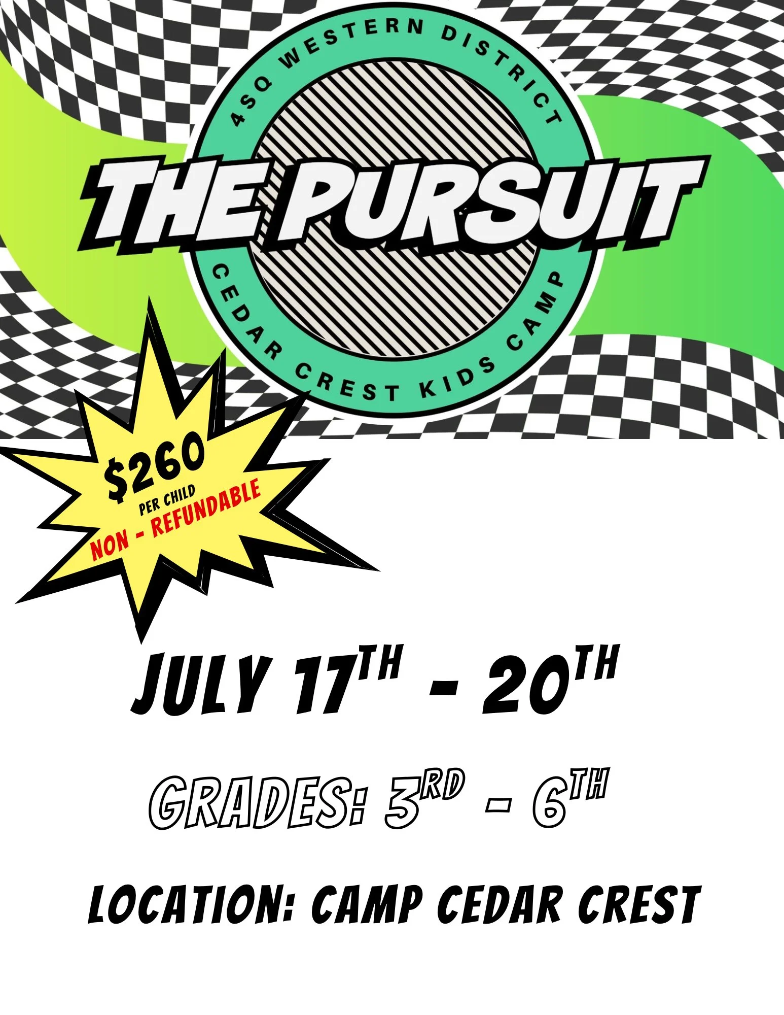 “The Pursuit” Kid’s Camp