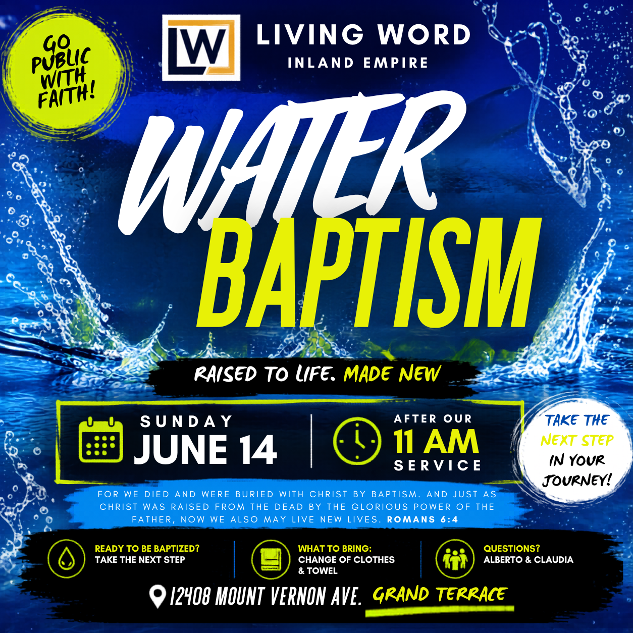 Water Baptisms