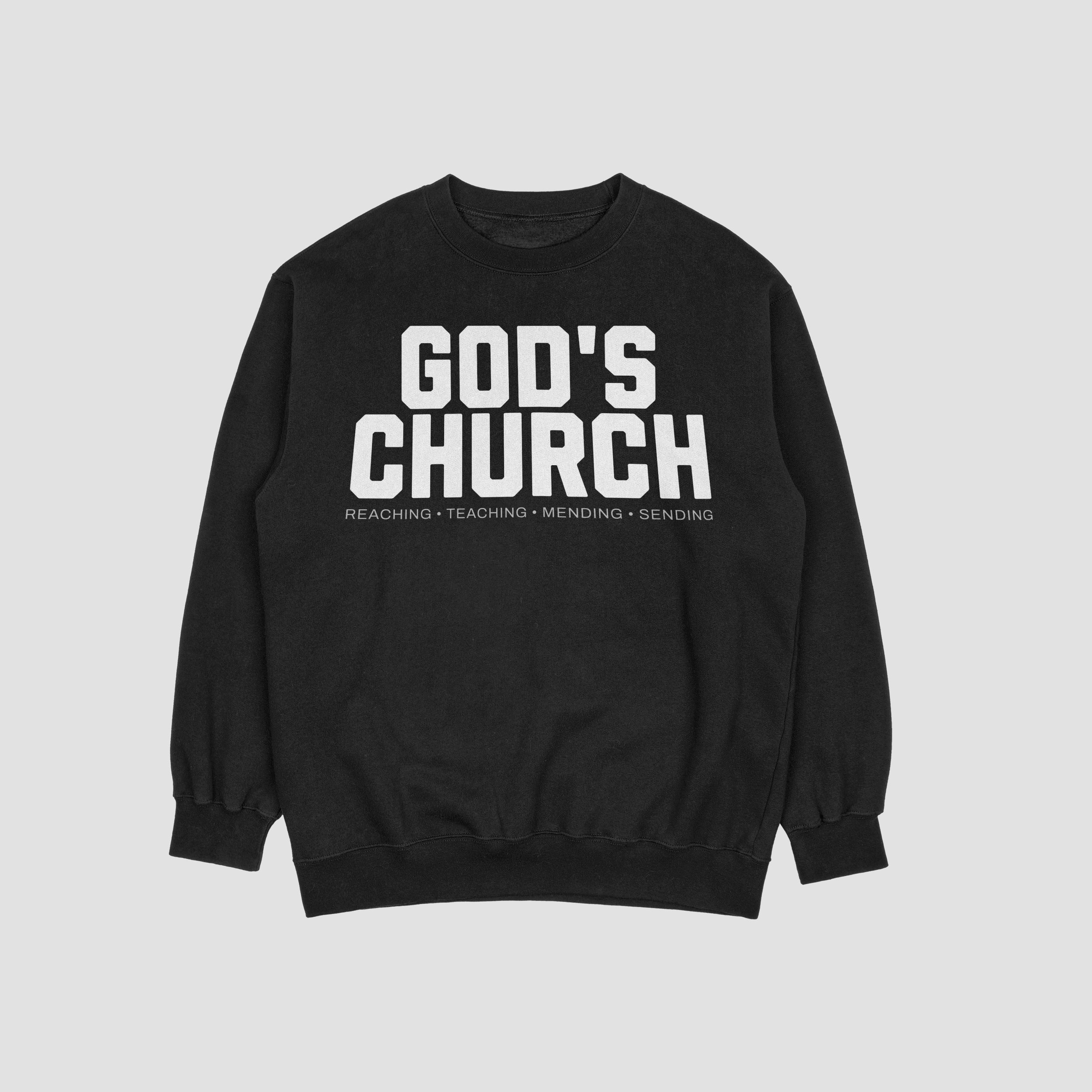 "GODS CHURCH" CREW NECK