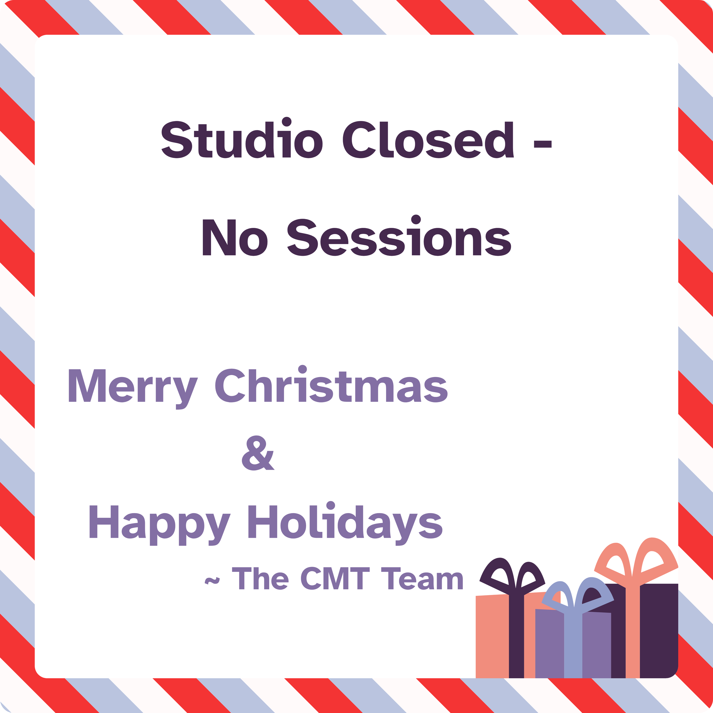 Boxing Day - Studio Closed