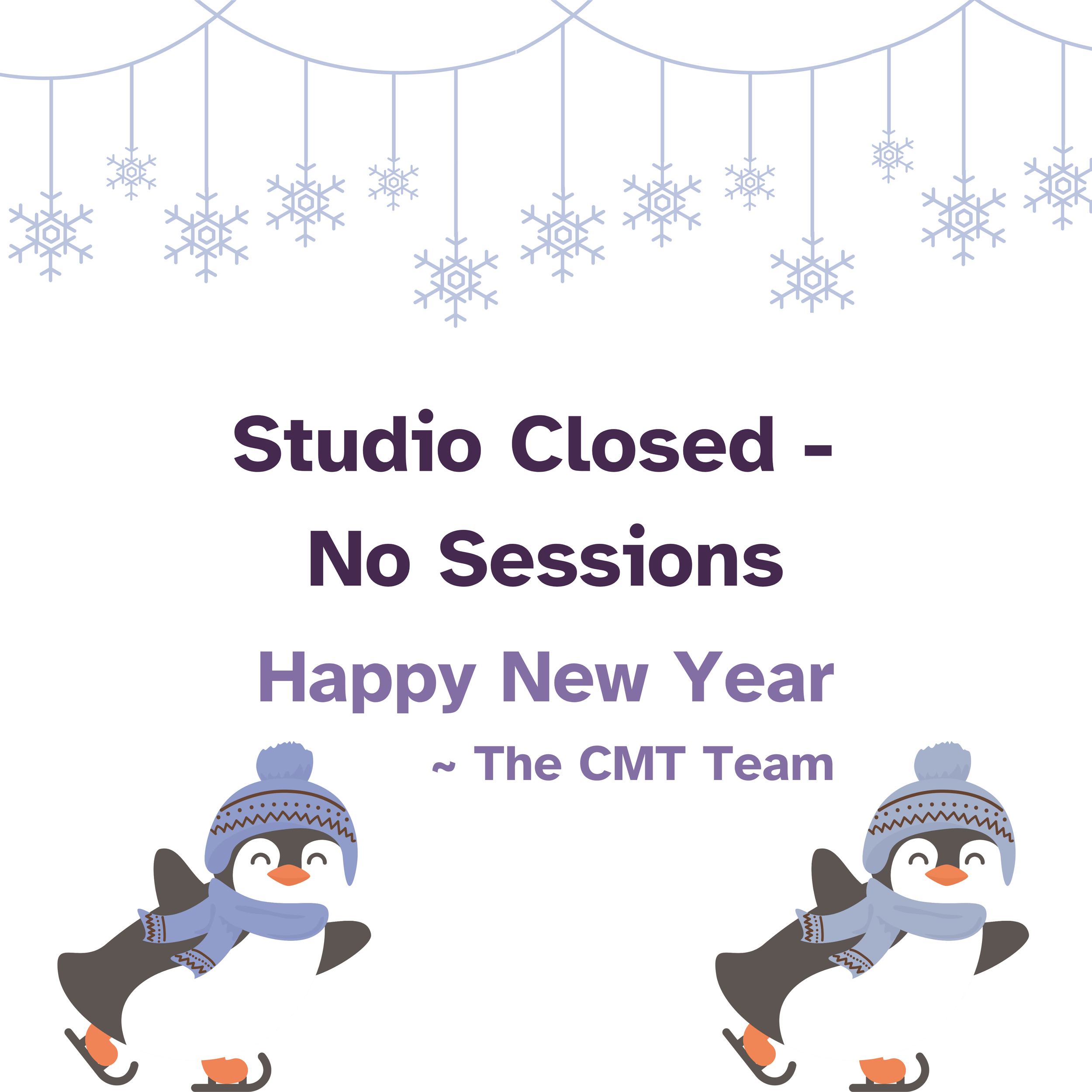 New Year's Day - Studio Closed