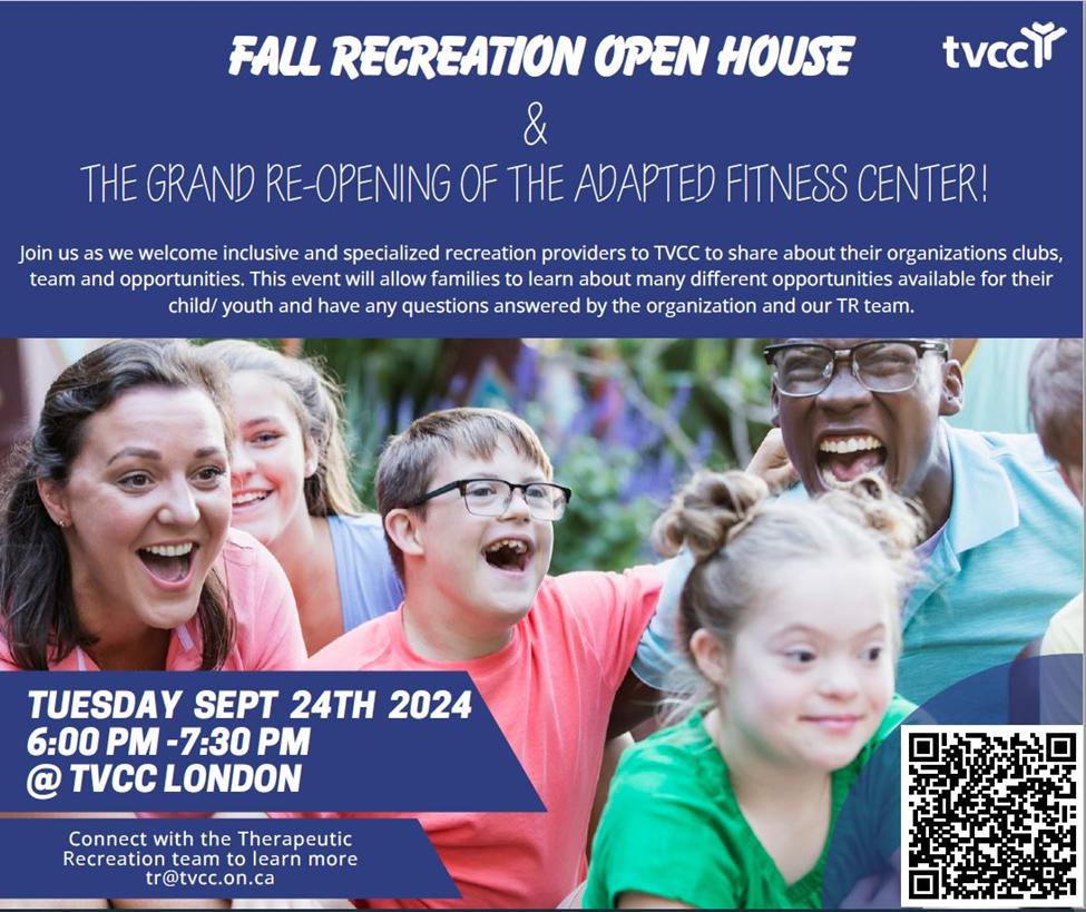 TVCC Therapeutic Recreation 2024 Fall Open House - Community Partner Information