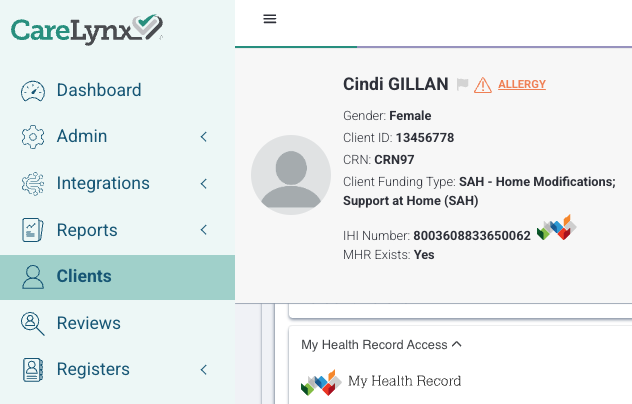 CareLynx leads the way for Aged Care, integrating Allied Health access into My Health Record