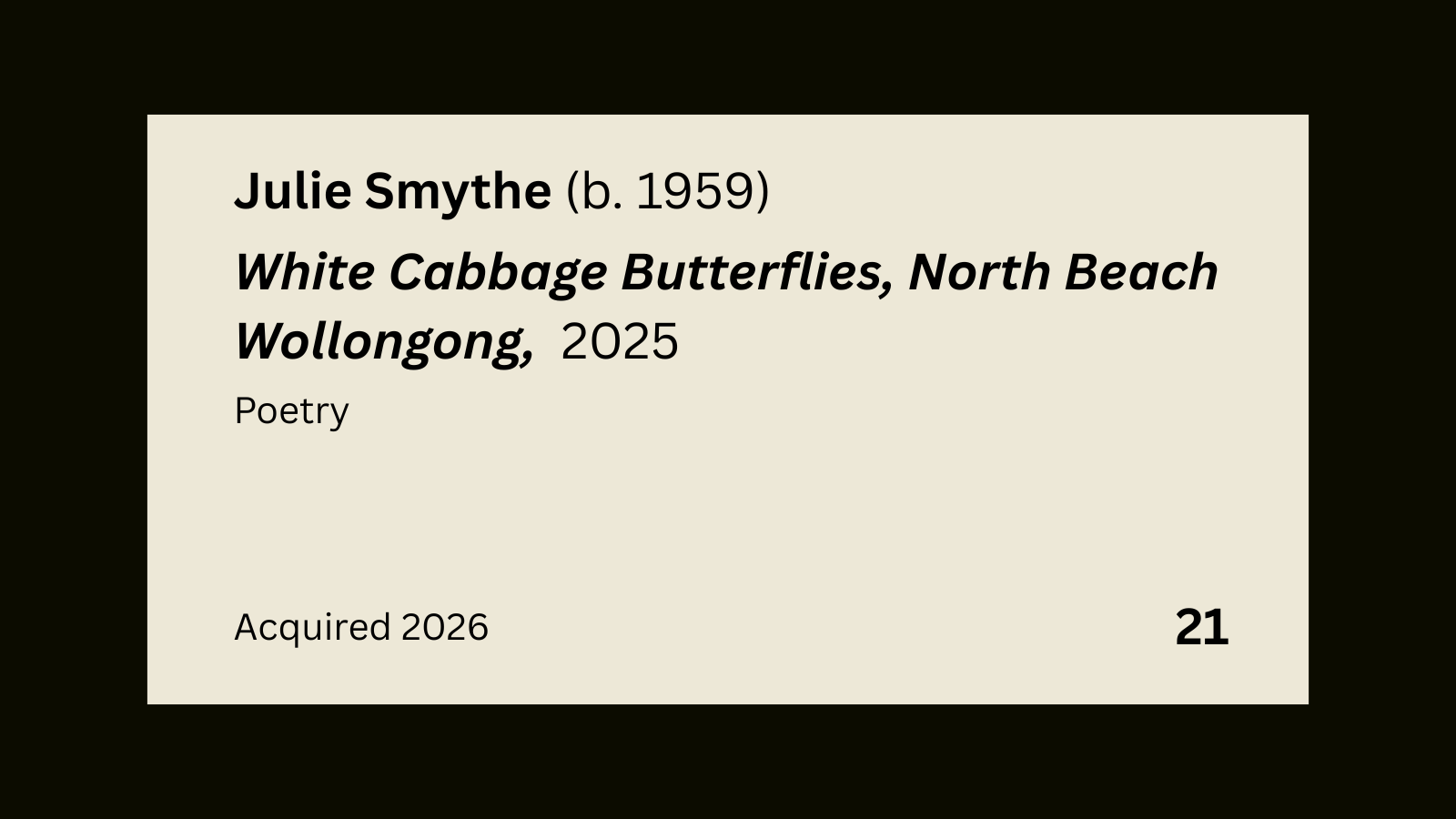 21. White Cabbage Butterflies, North Beach Wollongong