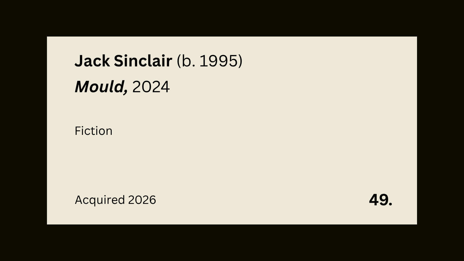 49. Mould