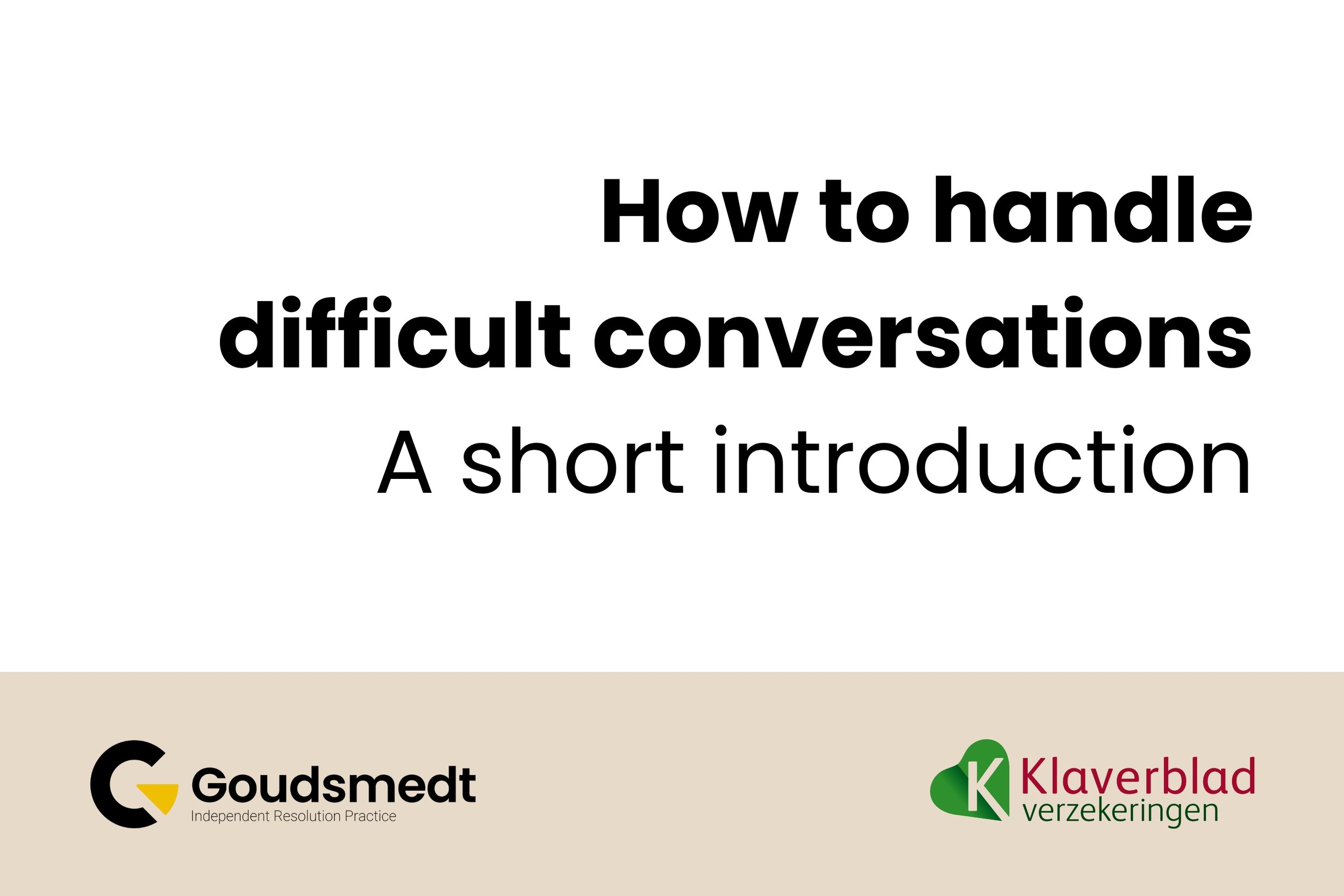 How to handle difficult conversations