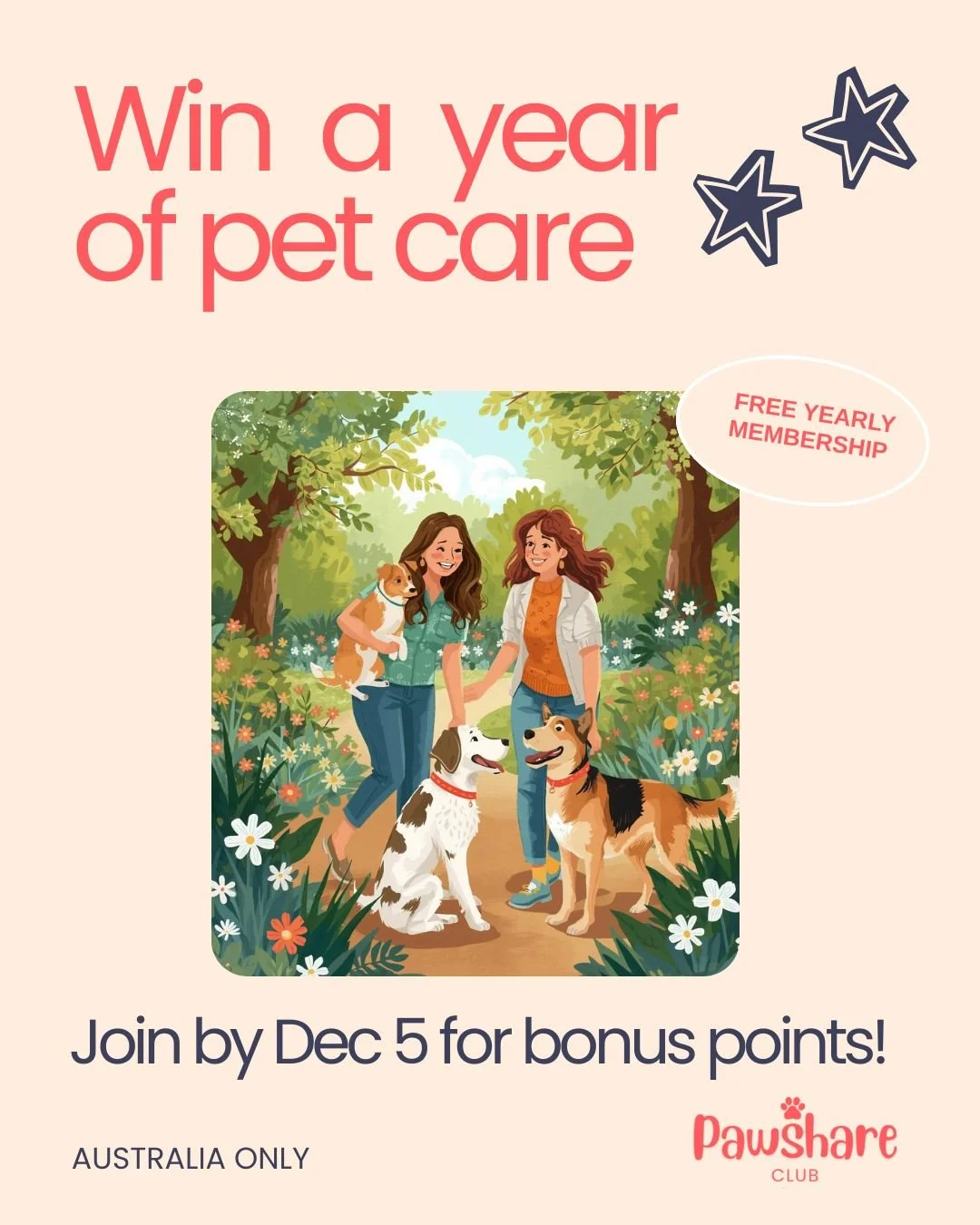 🐾 Love traveling but have no one nearby to watch your dog?
You're not alone &mdash; and that&rsquo;s exactly why Pawshare Club exists 💙

We&rsquo;re giving away 1 YEAR FREE membership to 5 lucky dog lovers &mdash; so you&rsquo;ll never have to stre