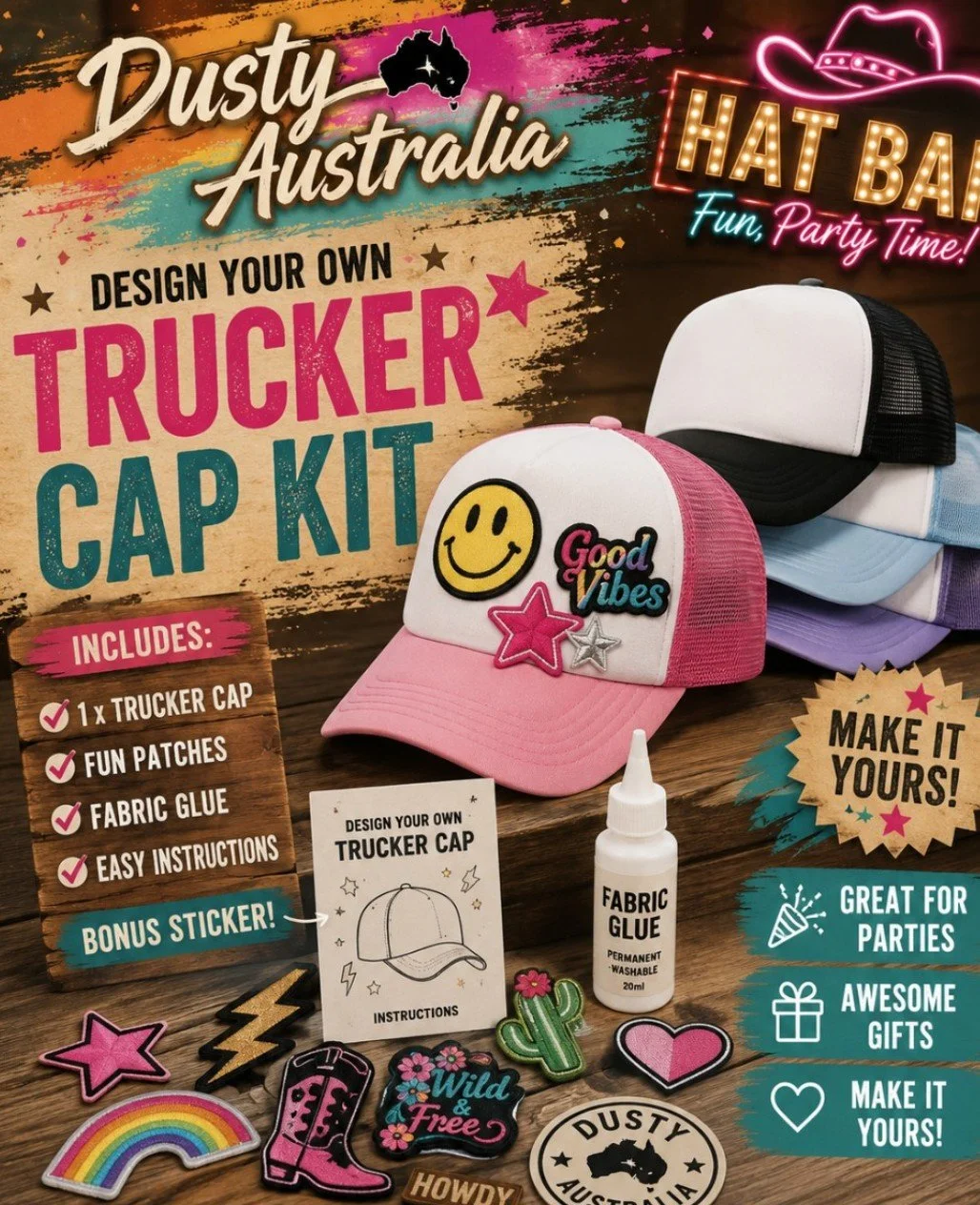 Design Your Own Trucker Cap Kit