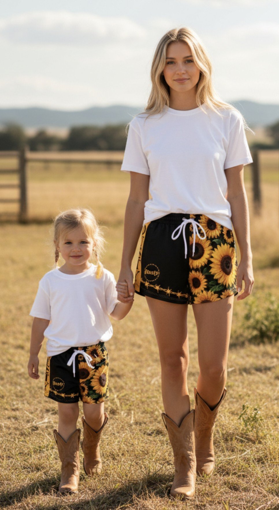 Sunshine Sunflower Shorts