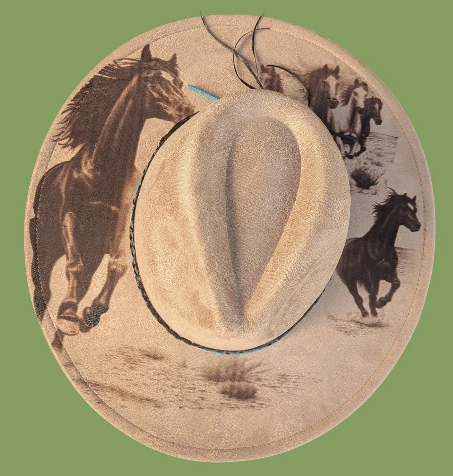 The Horses Burnt Art Hat