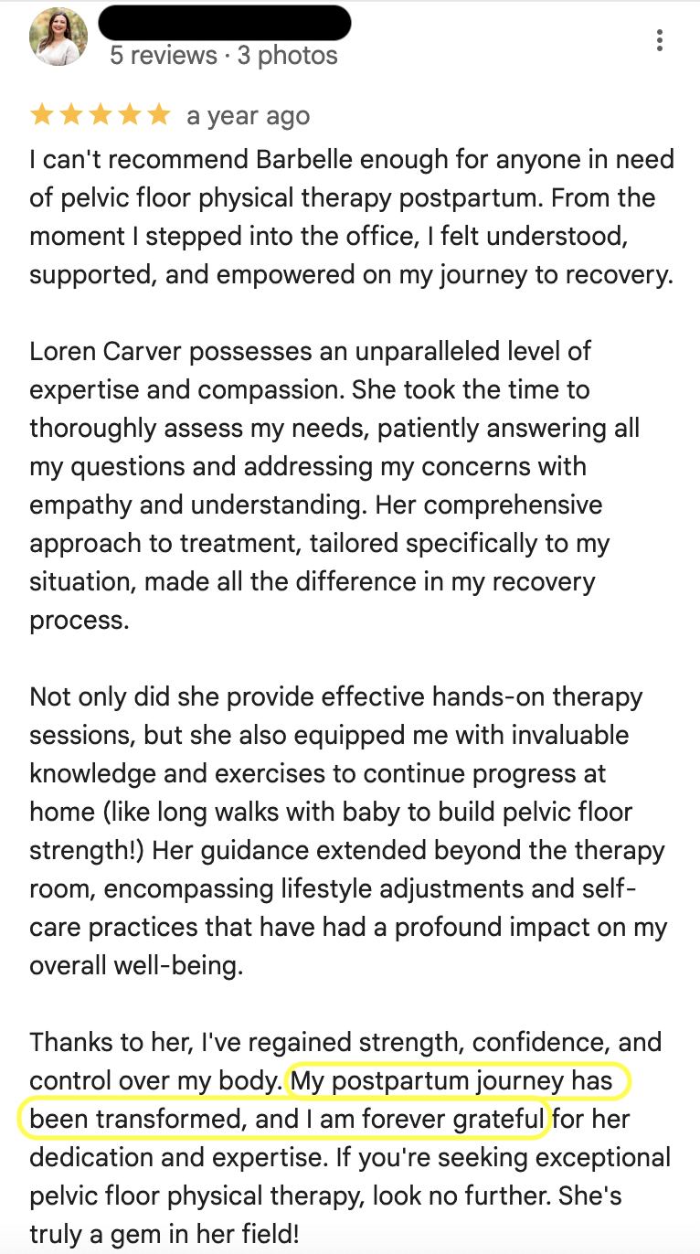 barbelle pelvic rehab, canton GA, pelvic floor physical therapy, holly springs, GA, Woodstock GA