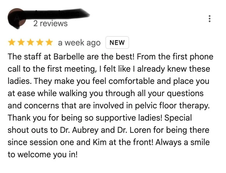 Barbelle Pelvic Rehab, best pelvic floor physical therapy, Canton Georgia, Woodstock Georgia, Holly Springs GA