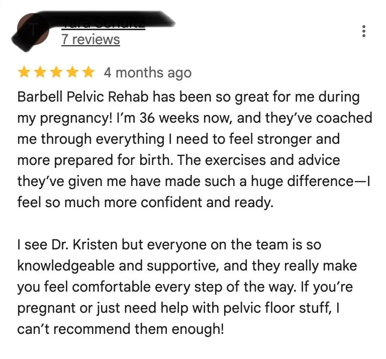 Barbelle Pelvic Rehab, best pelvic floor physical therapy, Canton Georgia, Woodstock Georgia, Holly Springs GA