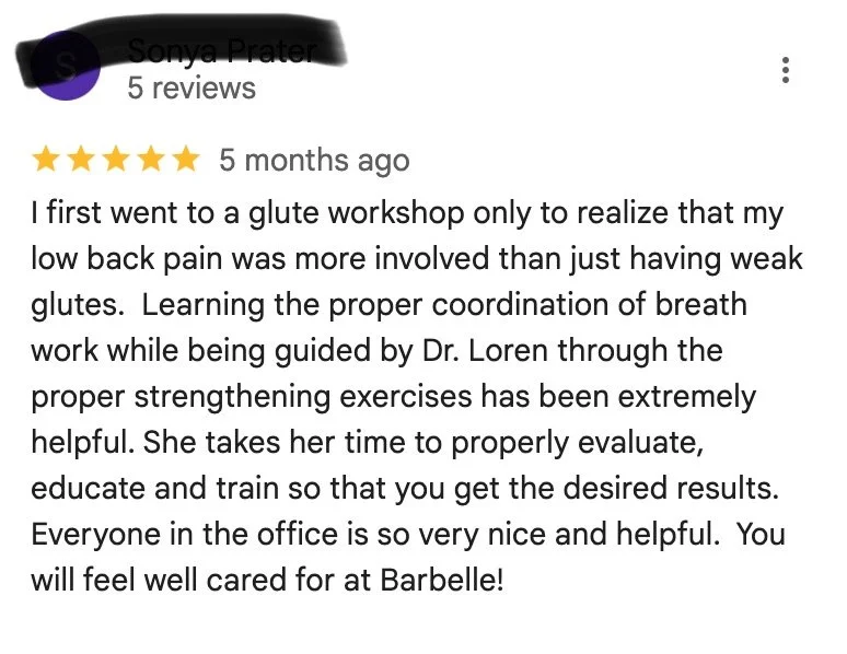 Barbelle Pelvic Rehab, best pelvic floor physical therapy, Canton Georgia, Woodstock Georgia, Holly Springs GA