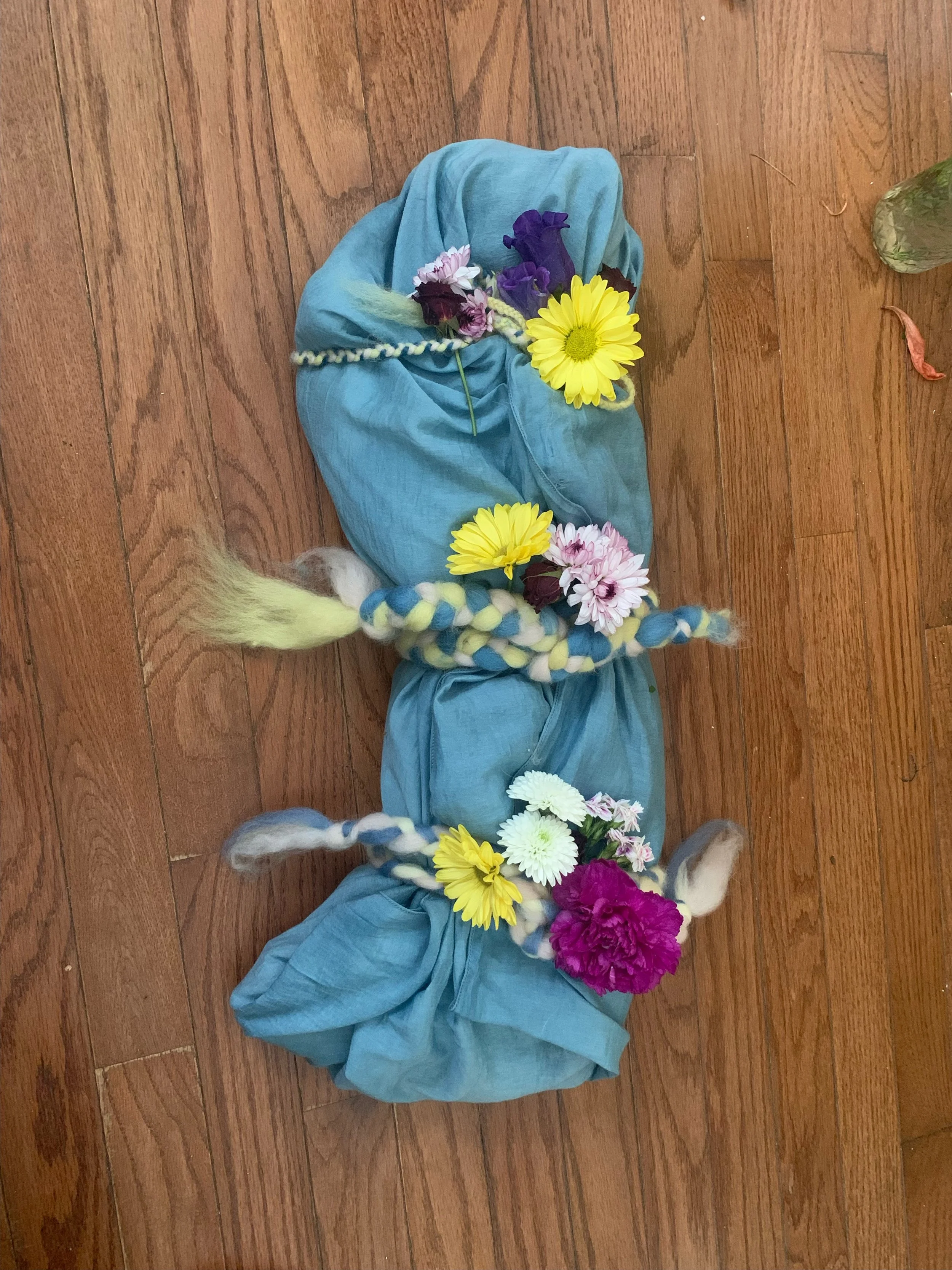 pet burial shroud indigo plant-dyed funeral grief loss