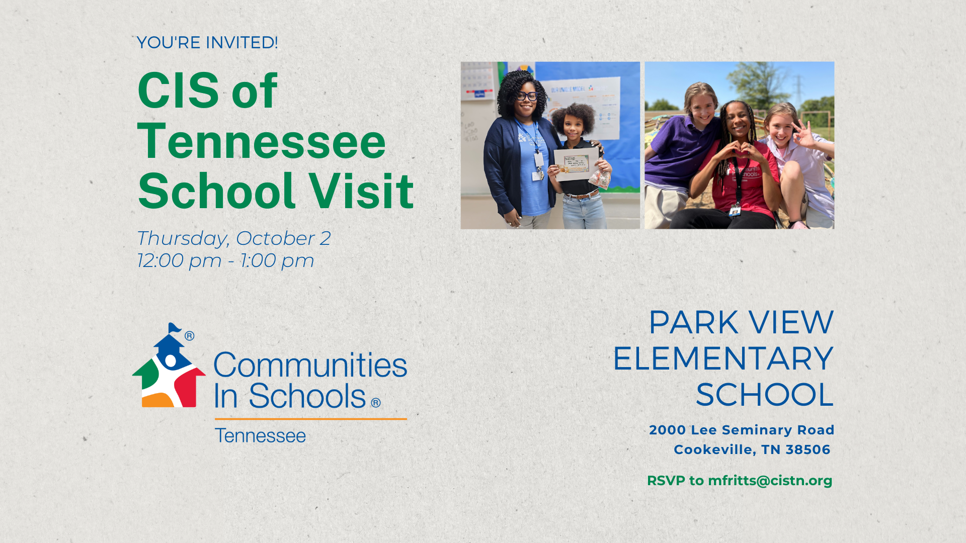 Putnam County School Visit - Park View Elementary School