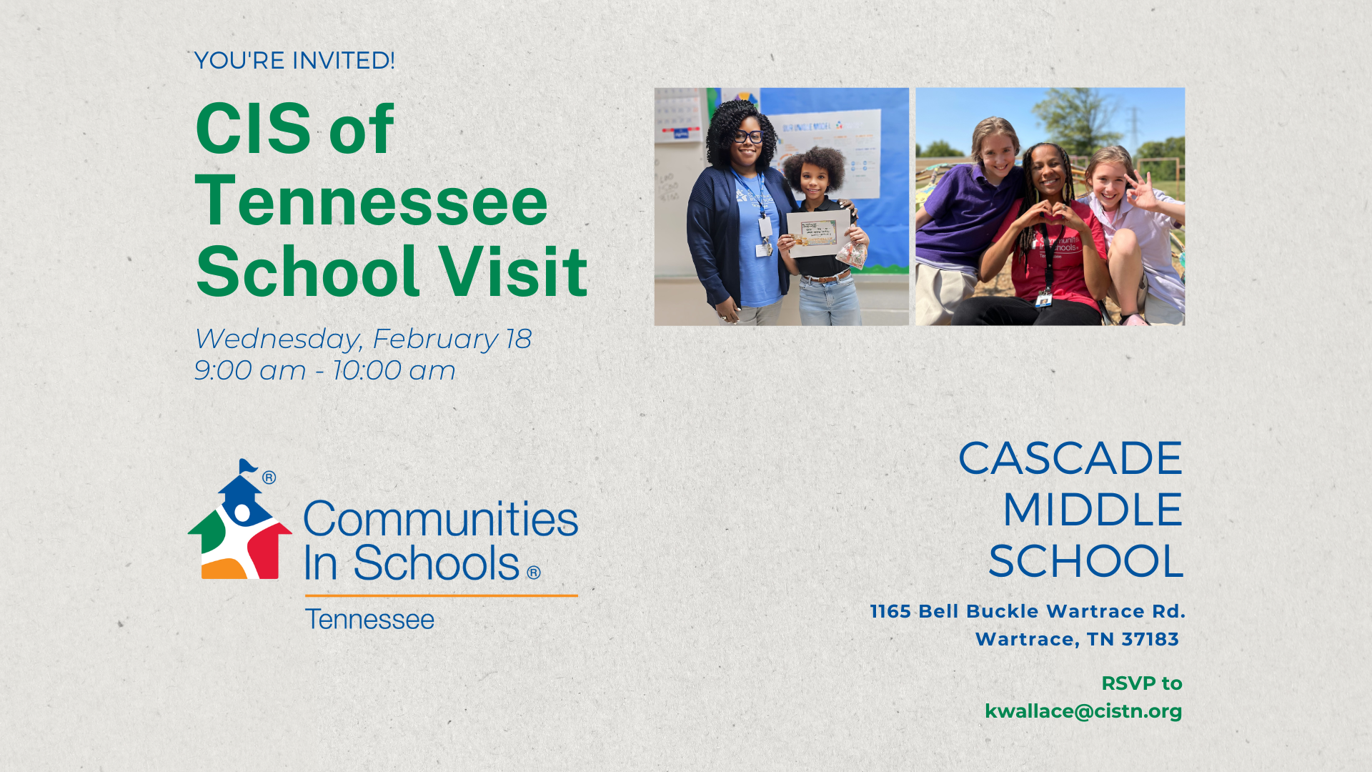 Bedford County School Visit - Cascade Middle