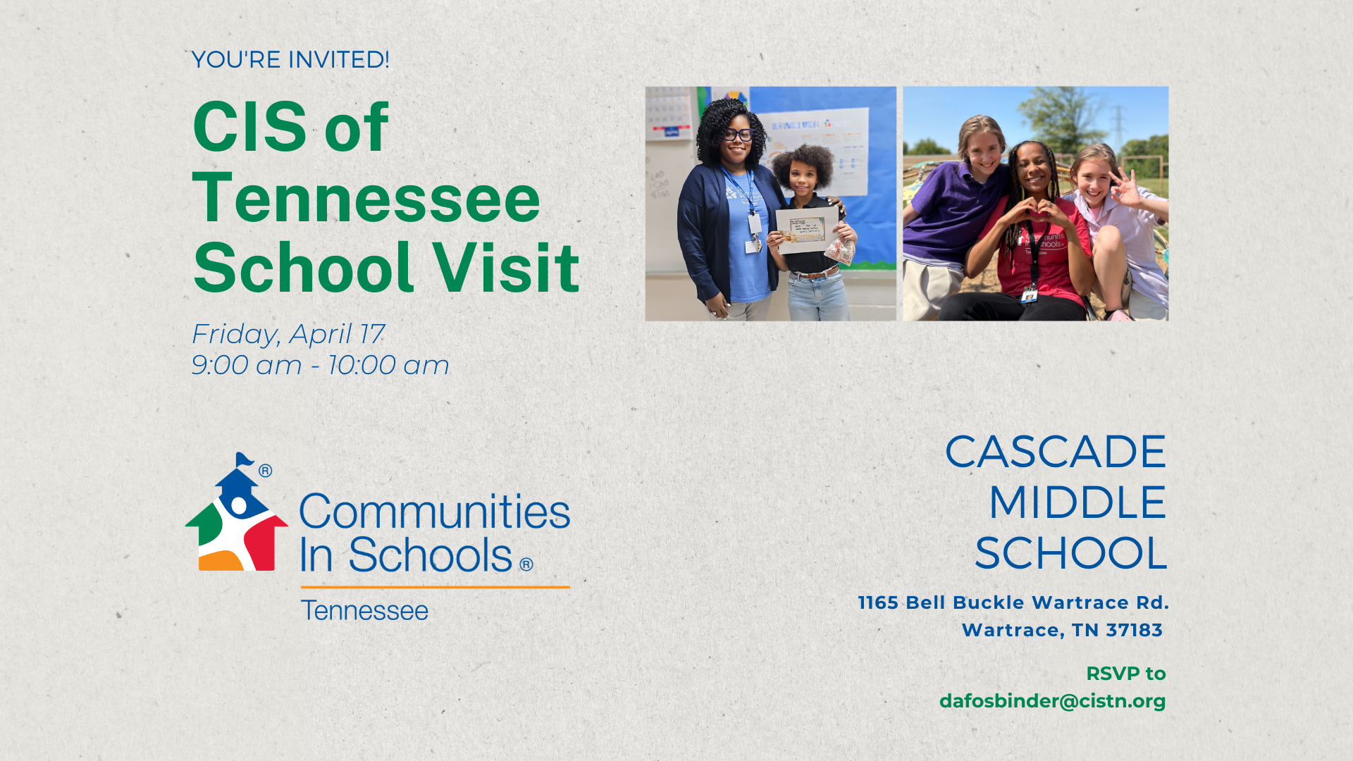 Bedford County Visit: Cascade Middle School