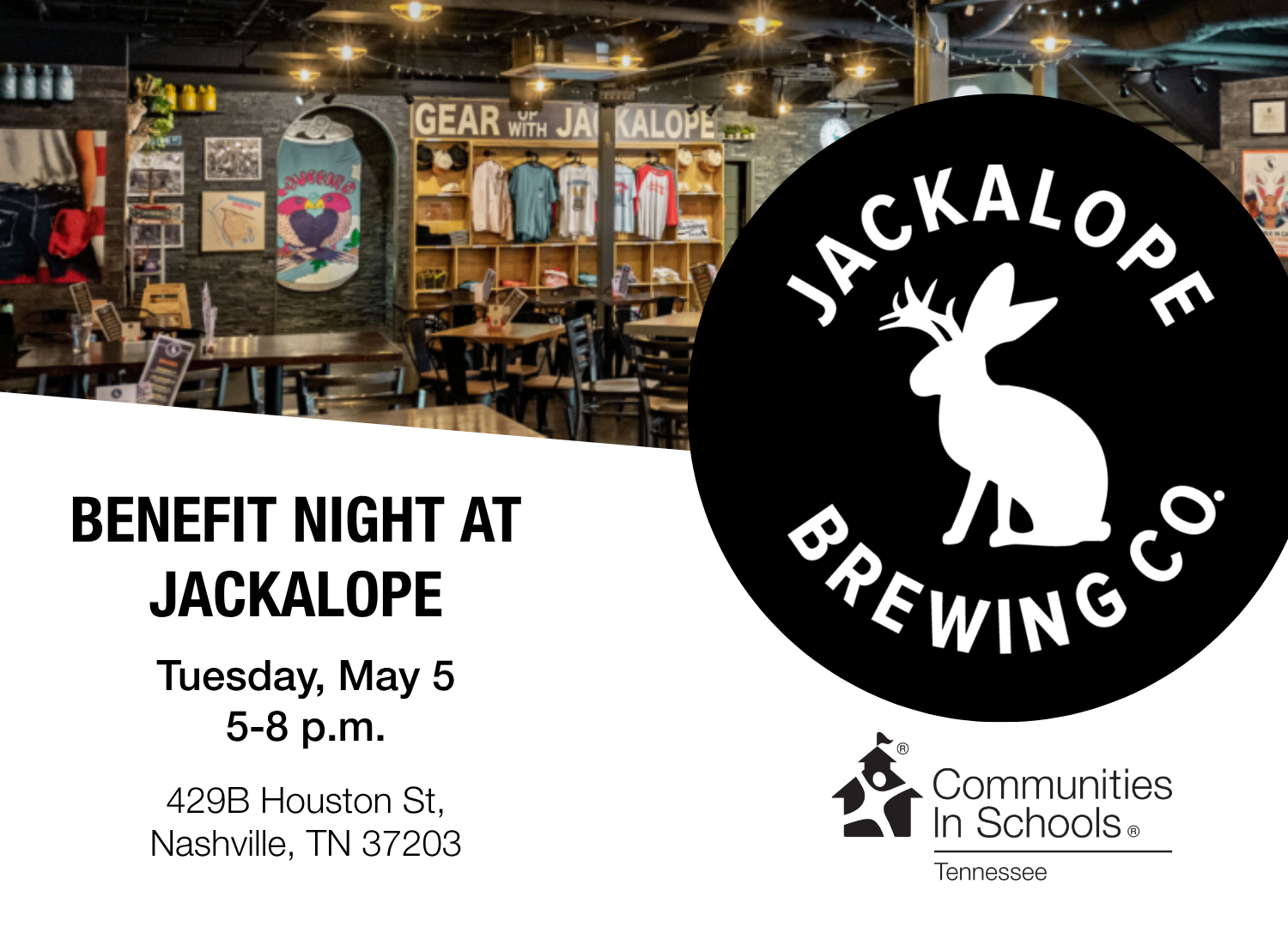 Benefit Night at Jackalope Brewing Co.