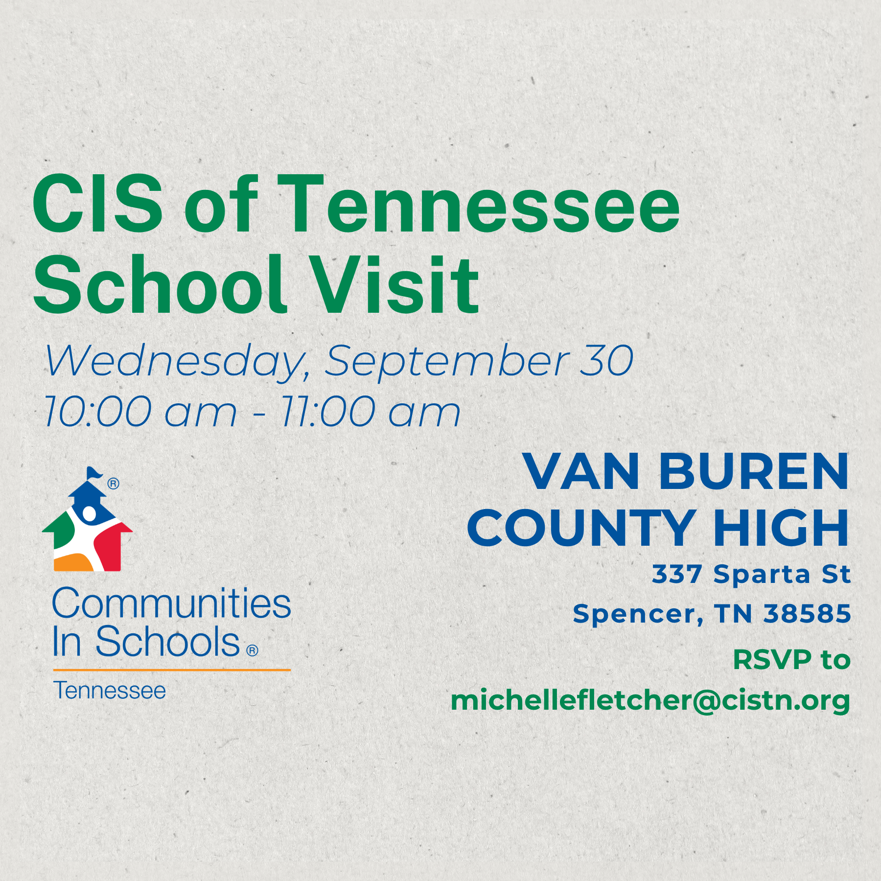 Van Buren County High Site Visit