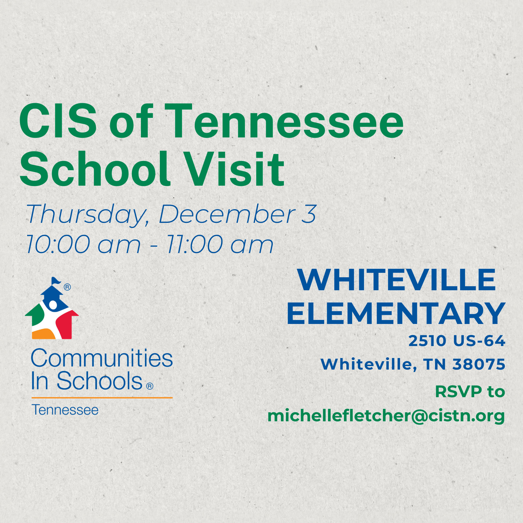 Whiteville Elementary School Visit
