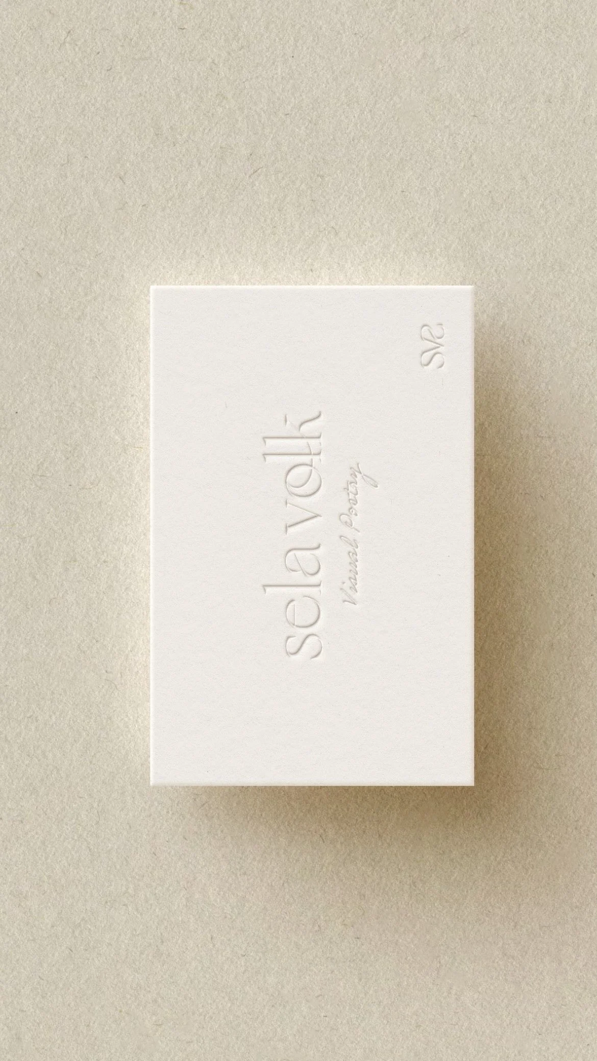 Business card design for Sela Volk Studio