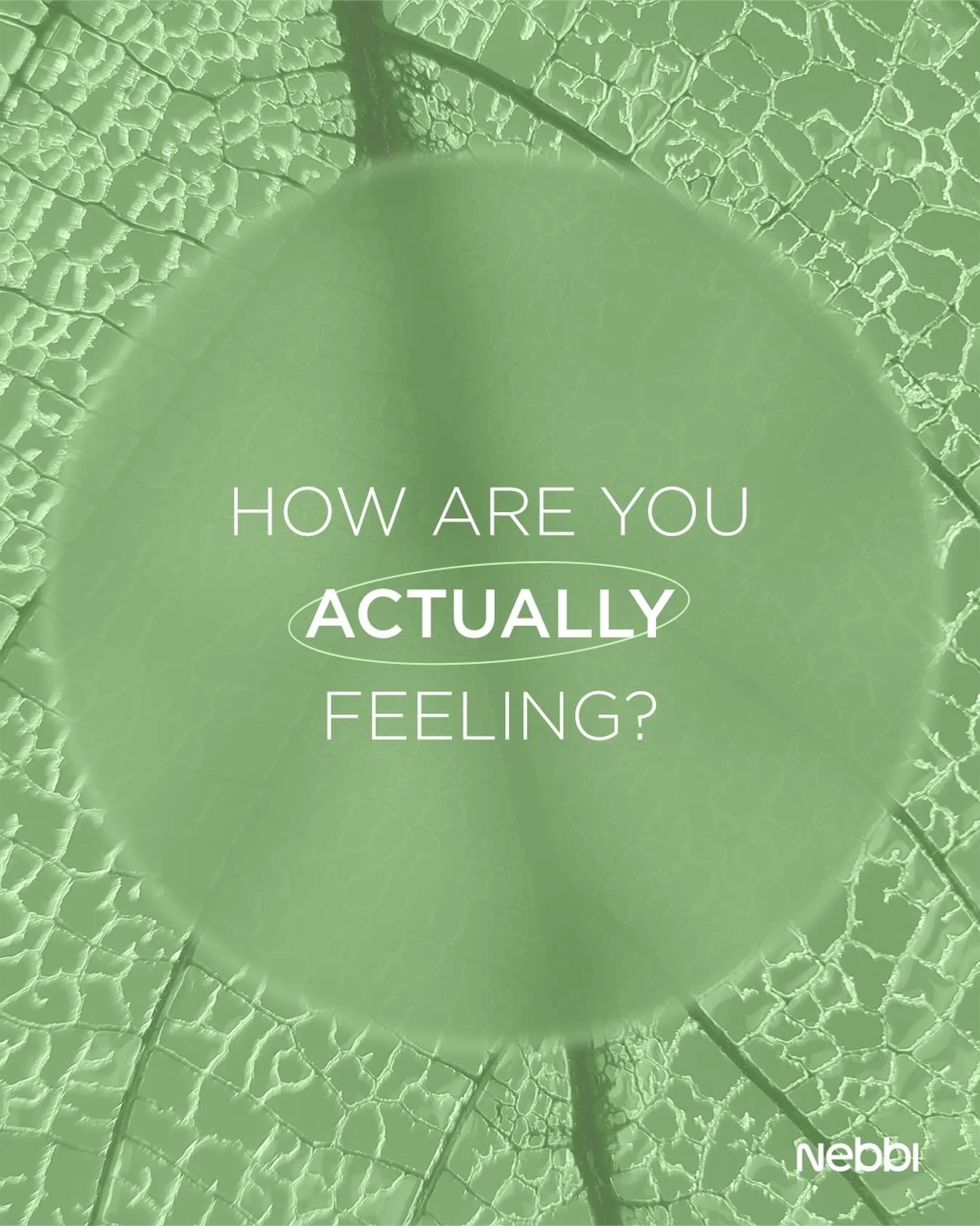 April is almost over. How are you actually feeling? Not the answer you give when someone asks. The real one. That&rsquo;s what Nebbi is for. Take 2 minutes today. 

Link in bio 📲 Comment CALM and we&rsquo;ll send you something 

#NebbiApp #MonthlyCh