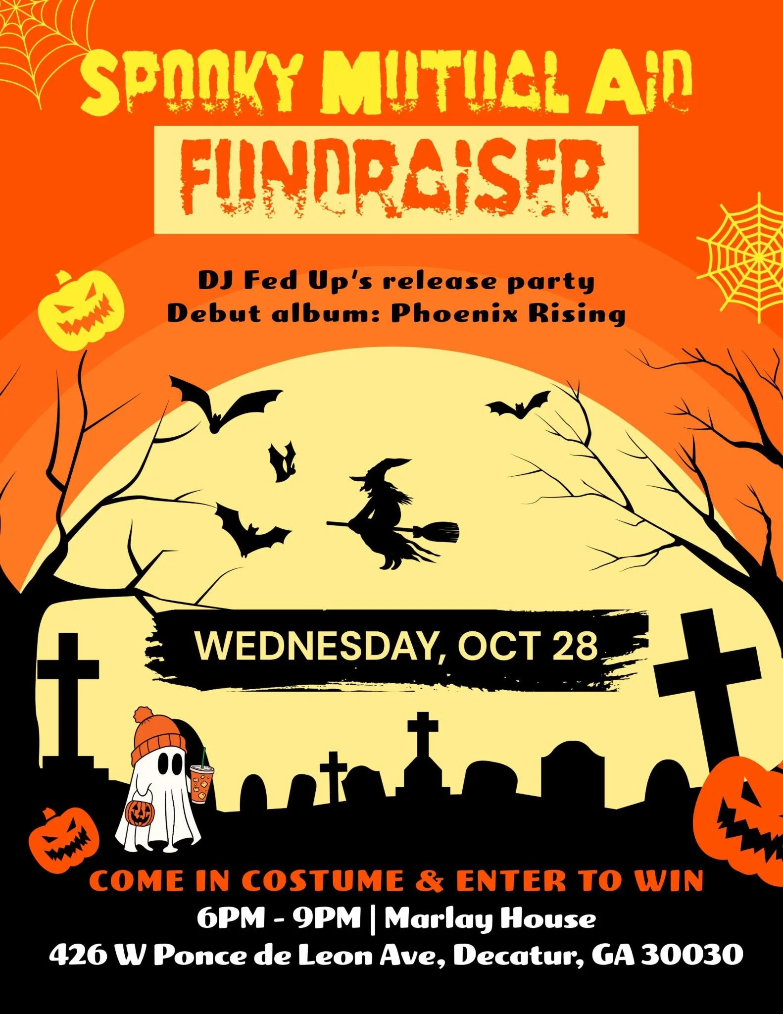 spooky mutual aid fundraiser