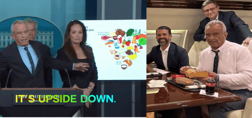 RFK Jr inverts the food pyramid but also enjoys eating McDonalds