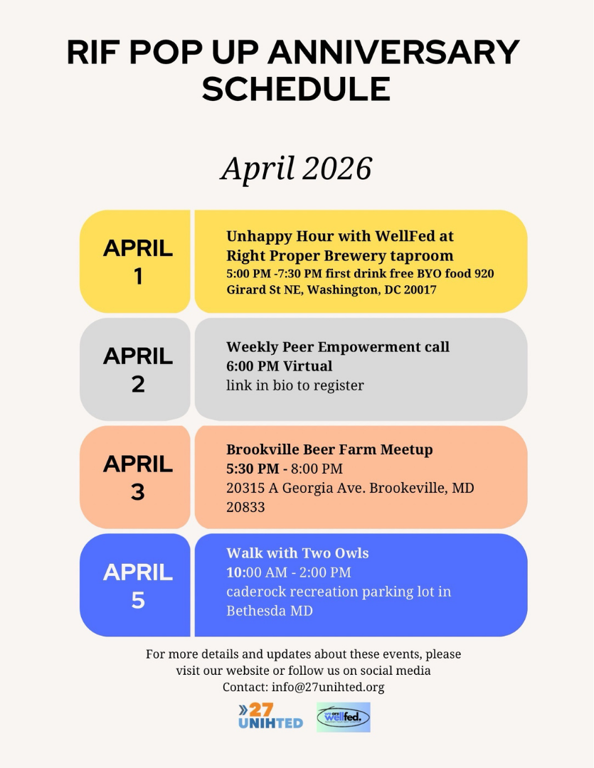 dc area rif pop up anniversary events