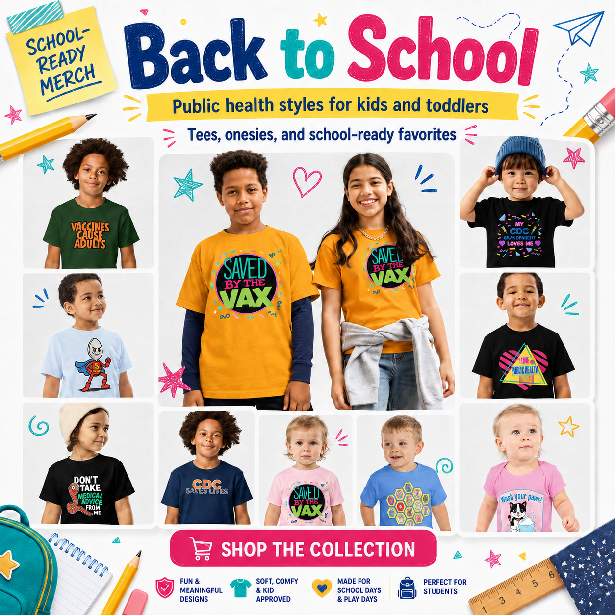 Back to school merch