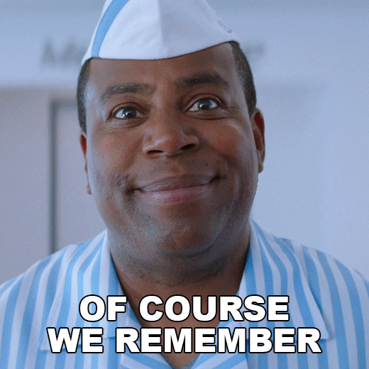 Kenan Thompson saying: of course, we remember