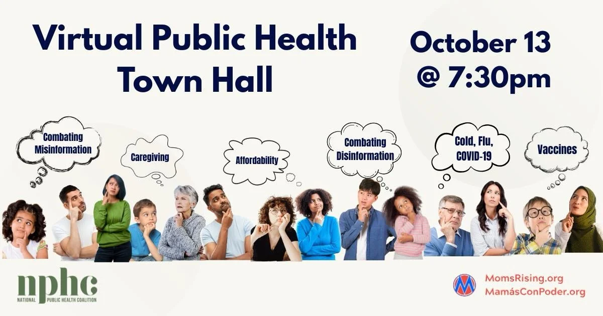 virtual public health town hall on october 13 at 7:30 pm