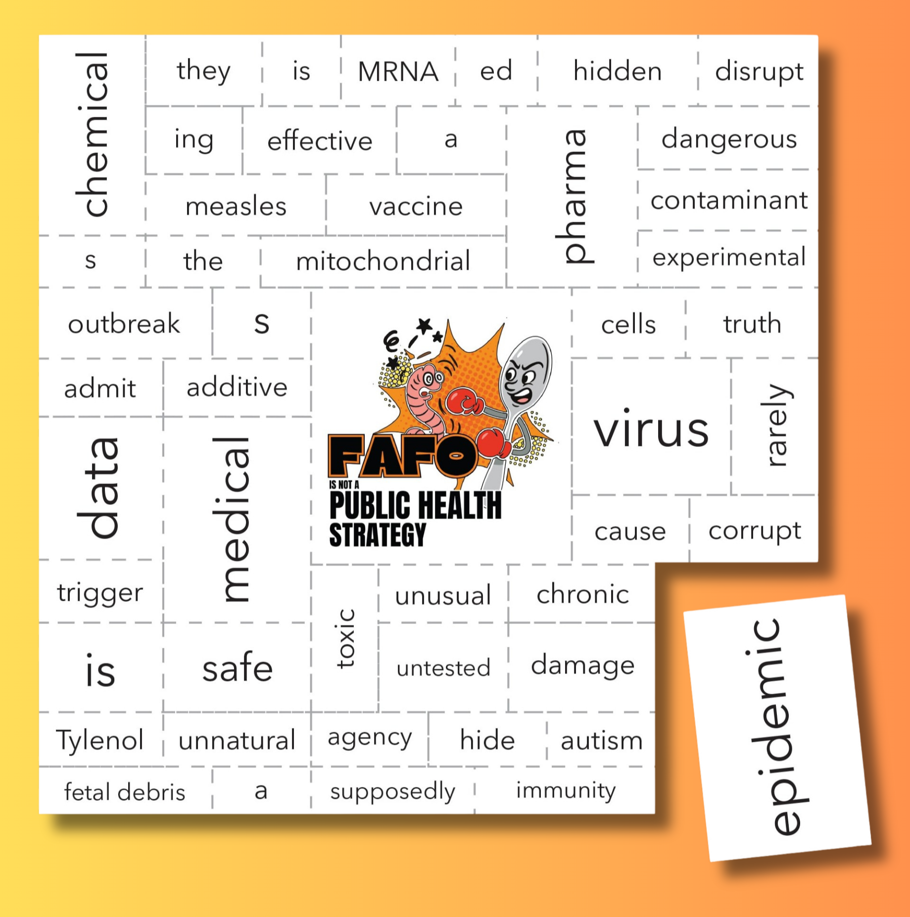 Batsh*t PH Poetry Magnets