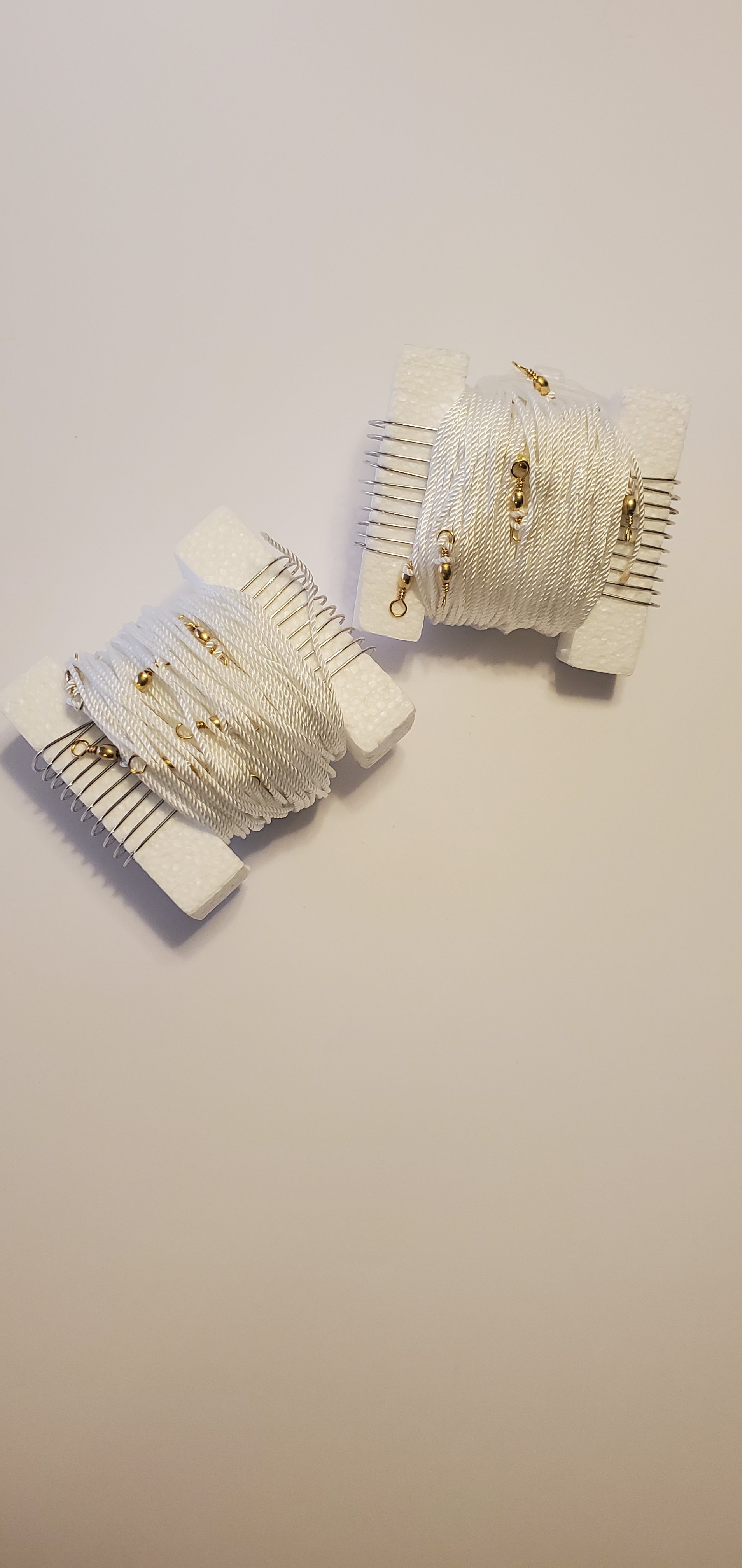 2 pack of trotlnes on styrofoam