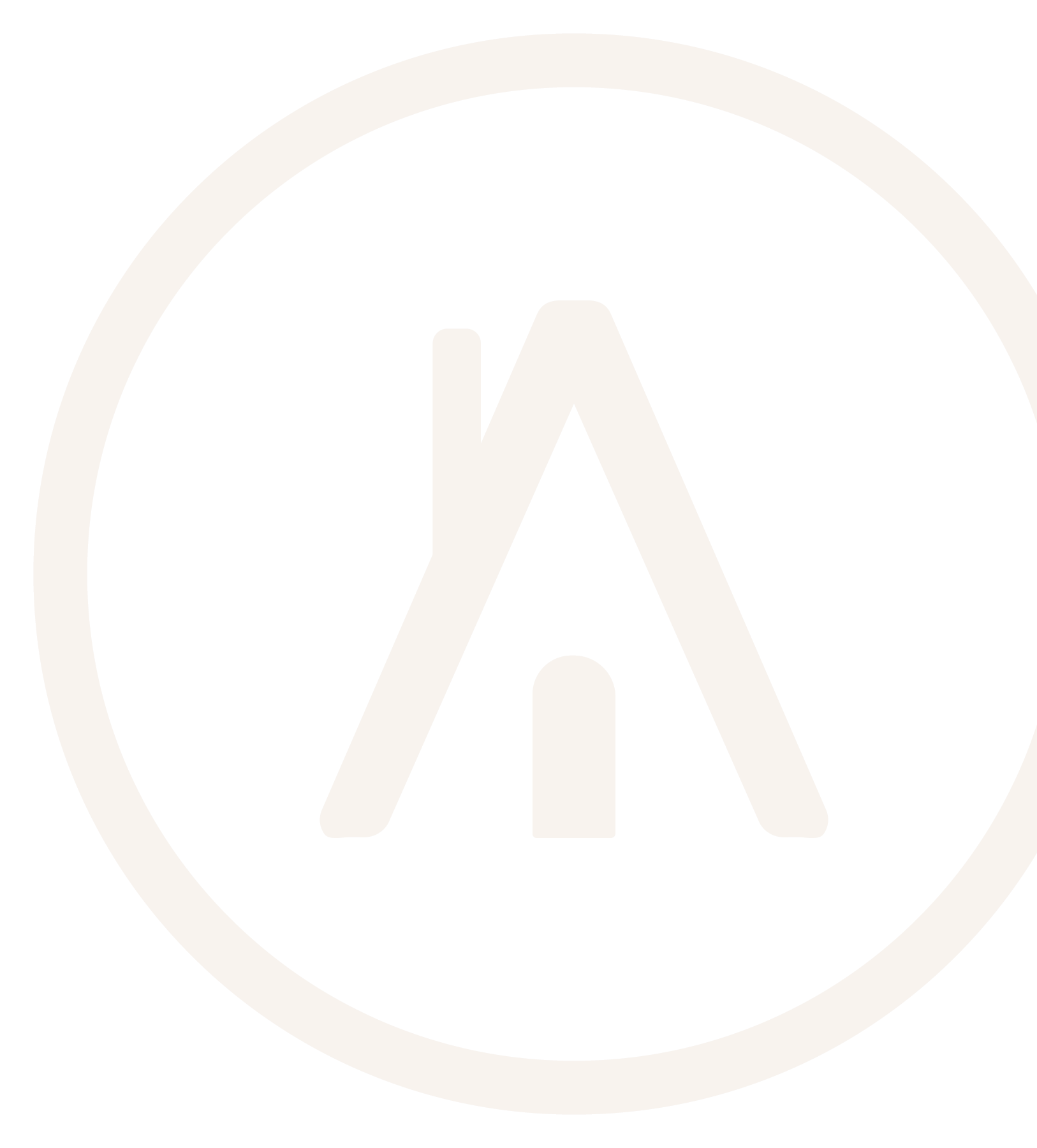 Black and white logo with a tent icon inside a circle.