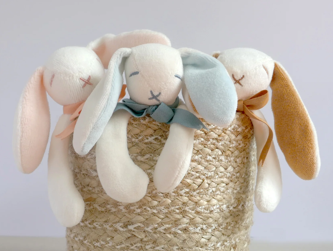 Mini Bunny Comforter Toy - Organic Cotton