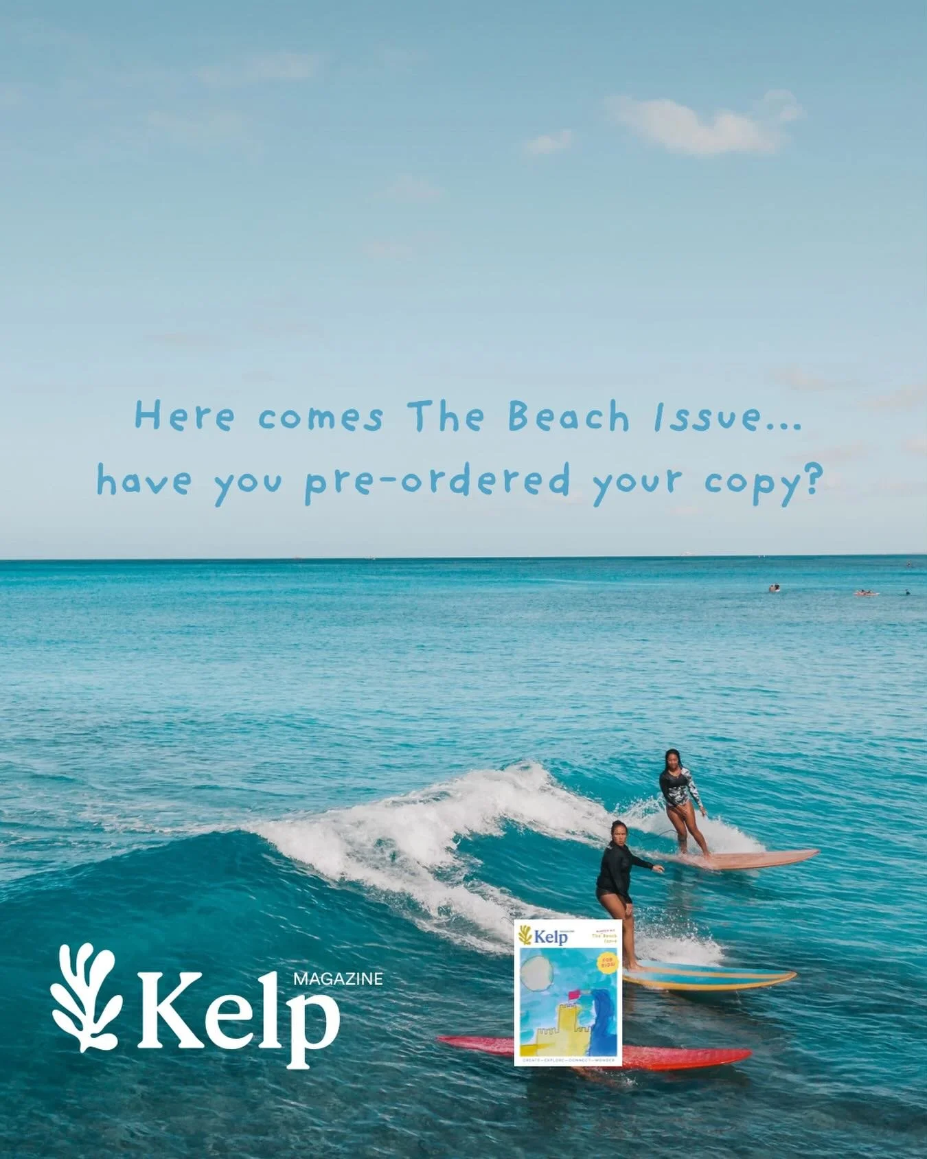 The Beach Issue&hellip;surfing into shore next week! Jump online to pre-order your copy (and one for a Christmas present!) now to help support this wonderful magazine. Every copy pre-ordered helps us to cover printing costs and keeps the magazine rol