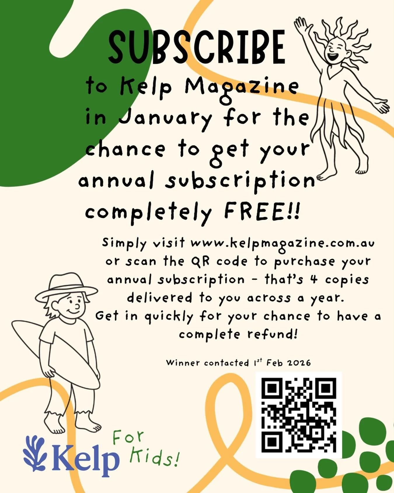 Only 11 days left to subscribe and go in the running to get your entire annual subscription completely FREE! That&rsquo;s right, we&rsquo;ll refund your subscription cost if you&rsquo;re the lucky one! 

Pass this on and help us get to 100 subscriber