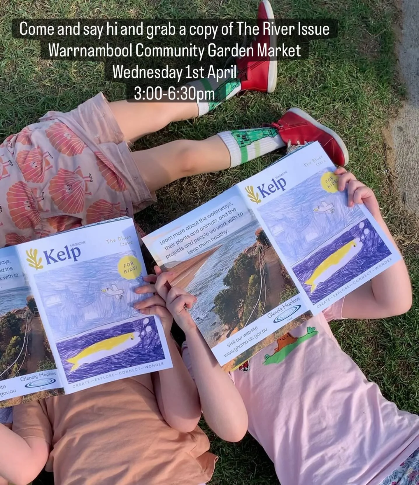 I love making Kelp and I absolutely adore Warrnambool&rsquo;s Community Garden. So when the two collide, I&rsquo;m pretty happy! 

Come and say hi, grab a copy and grab some veggies, bread, and delicious treats while you&rsquo;re there! 

Why not boo
