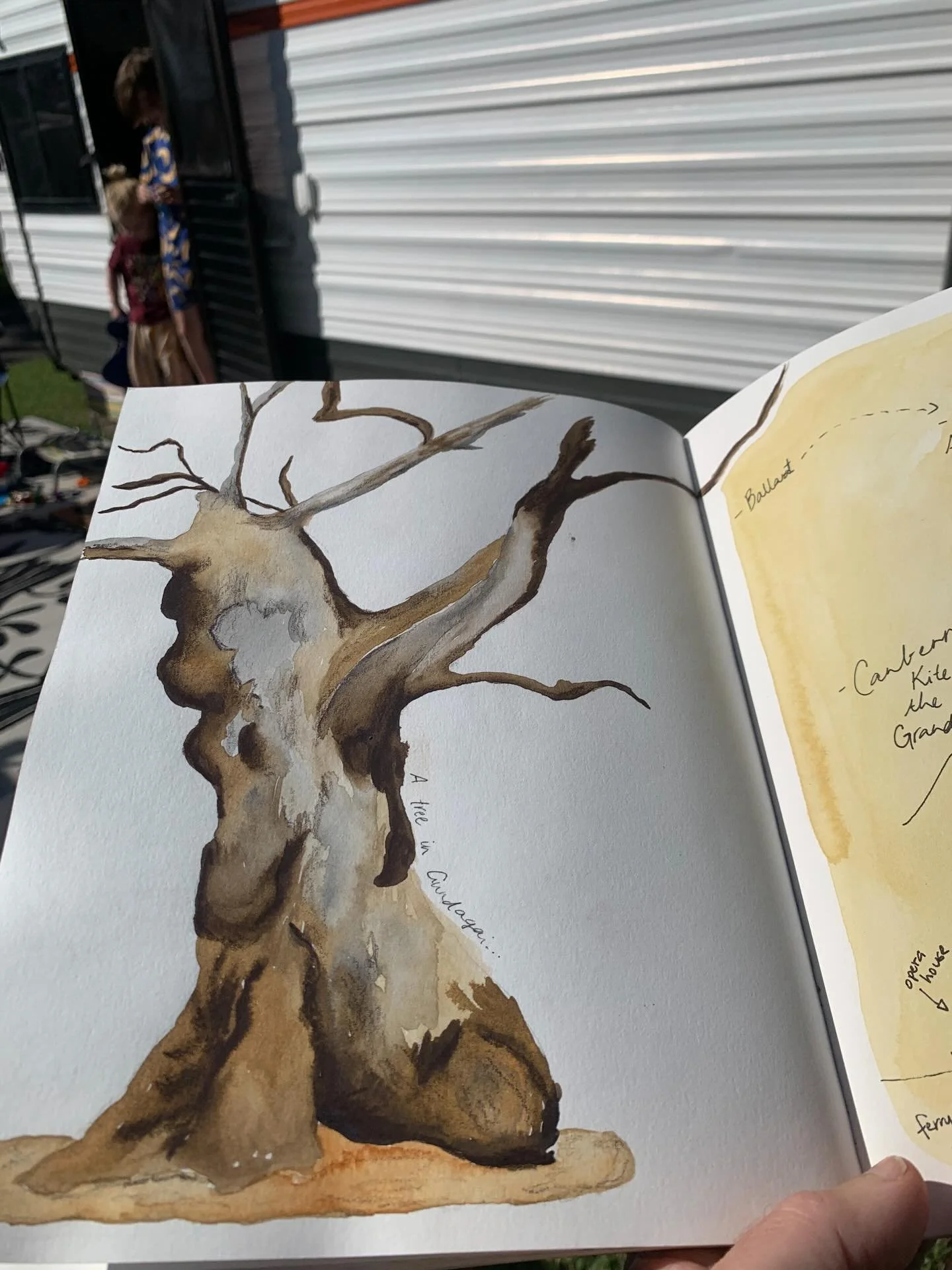 Taking a little time out means I sometimes get to do my own drawing. Sometimes! 

I met this beautiful tree in Gundagai. I love to draw trees, the colours, the shapes, the branches. I never know how to do the leaves though! Any tips? 

#takingtimeout