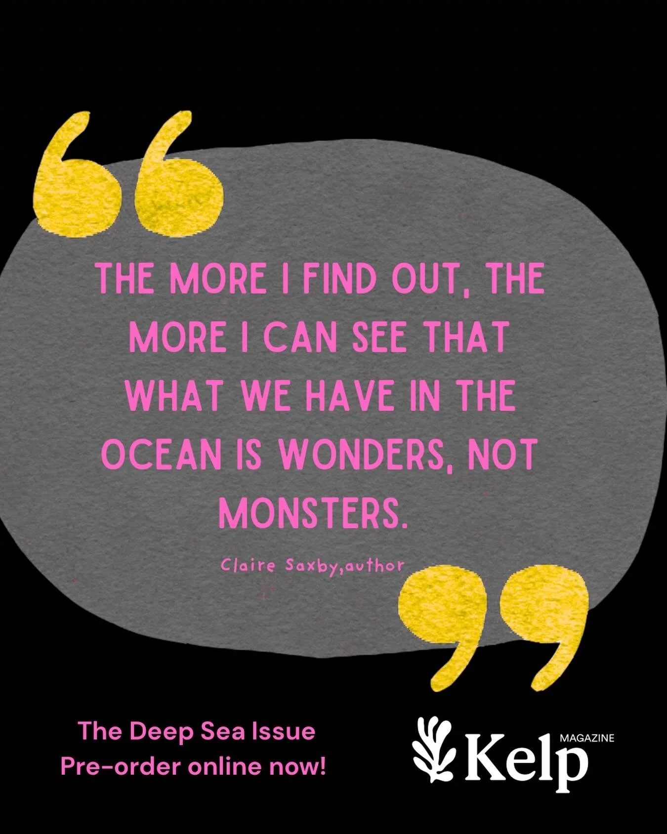 Claire Saxby @clairesaxbyauthor is an incredible writer for kids (and grown ups who love to learn!) I loved chatting with Claire about her newest book, whale fall and her favourite deep sea creatures. 

Want to find out more? Pre-order your copy of K