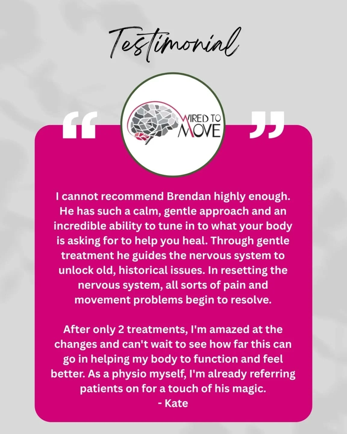 Really grateful for this feedback 🙏

The approach is always to meet the body where it&rsquo;s at and work with how it&rsquo;s responding, rather than trying to push change. 🧠

A lot of the time it&rsquo;s not that something is &ldquo;wrong&rdquo;, 