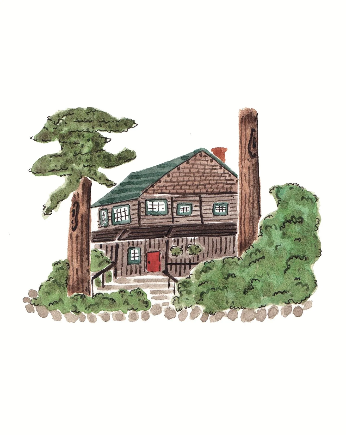 The most important part of the bespoke wedding stationery process : custom paintings unique to your wedding and love story. Each invitation suite I work on begins with sketches, which turn into illustrations like these, and finally those illustration