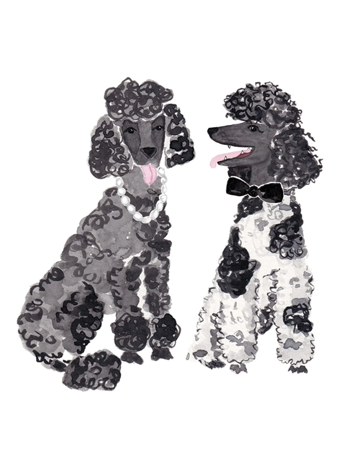 For couples who wouldn&rsquo;t dream of leaving their dog out of the story. 
 Here&rsquo;s a few recent illustrated pet portraits for save the dates and invitation suites. 

If you&rsquo;re planning ahead and dreaming up stationery that feels deeply 