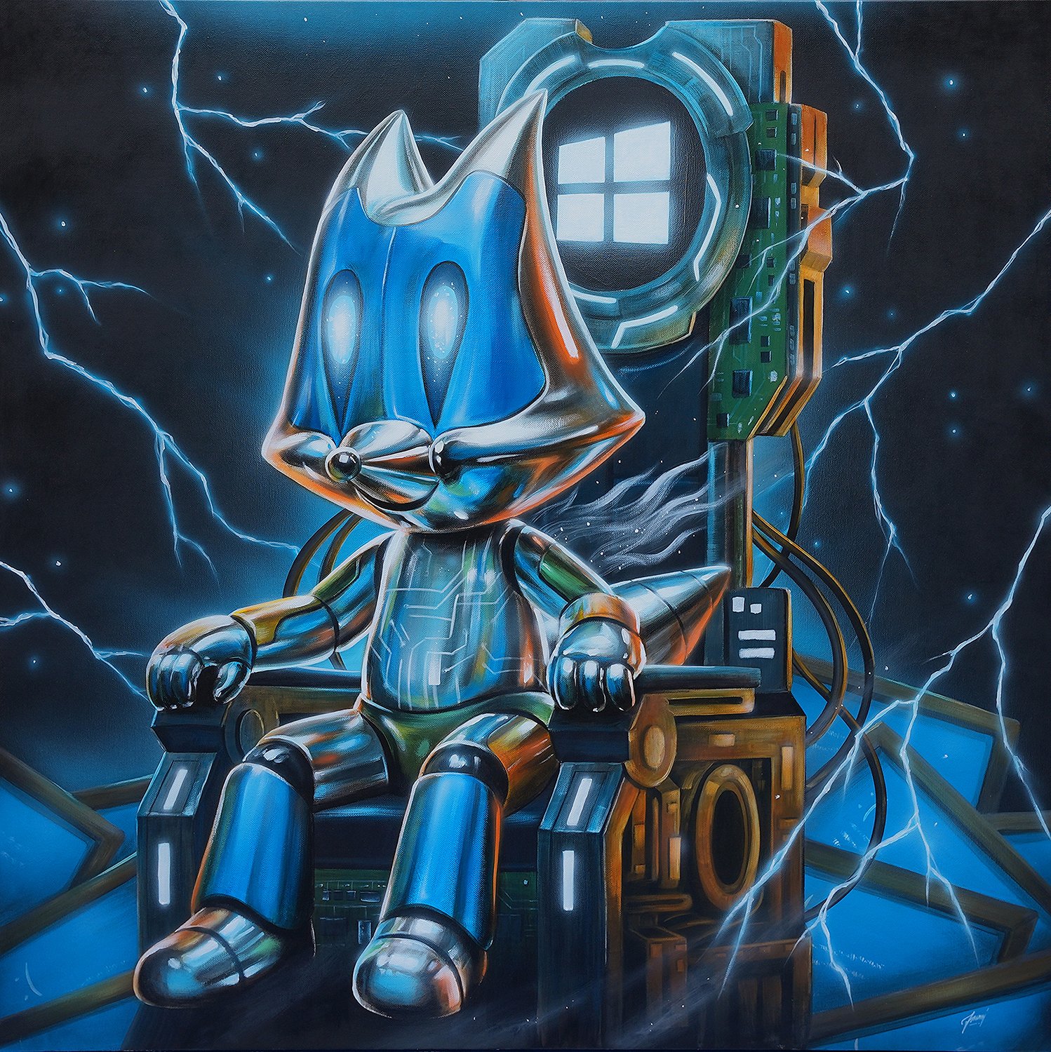 EXHIBITED: "AI BUBBLE" CHEESE ARNON