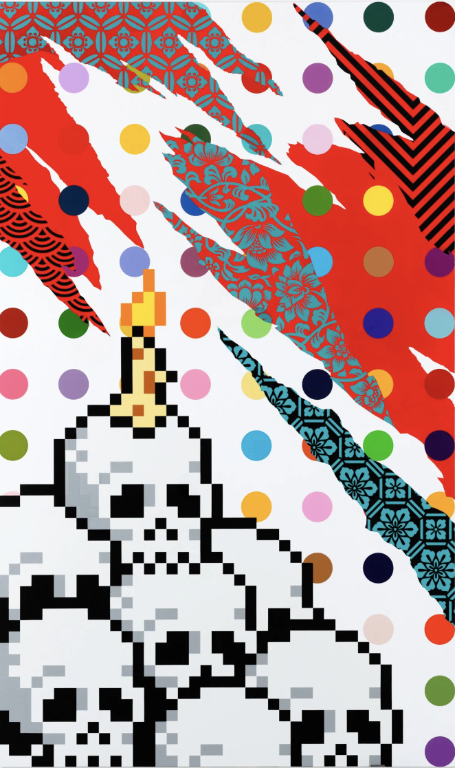 TRIPLE TROUBLE: Shepard Fairey, Damien Hirst & Invader