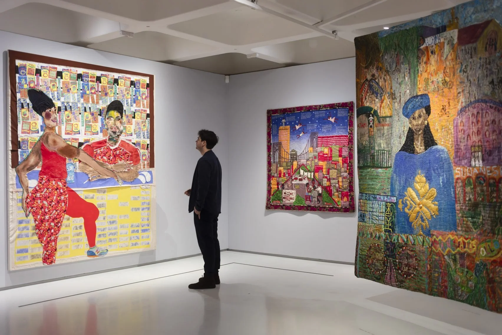 The exhibition explores how artists have used textiles to express their lived experience