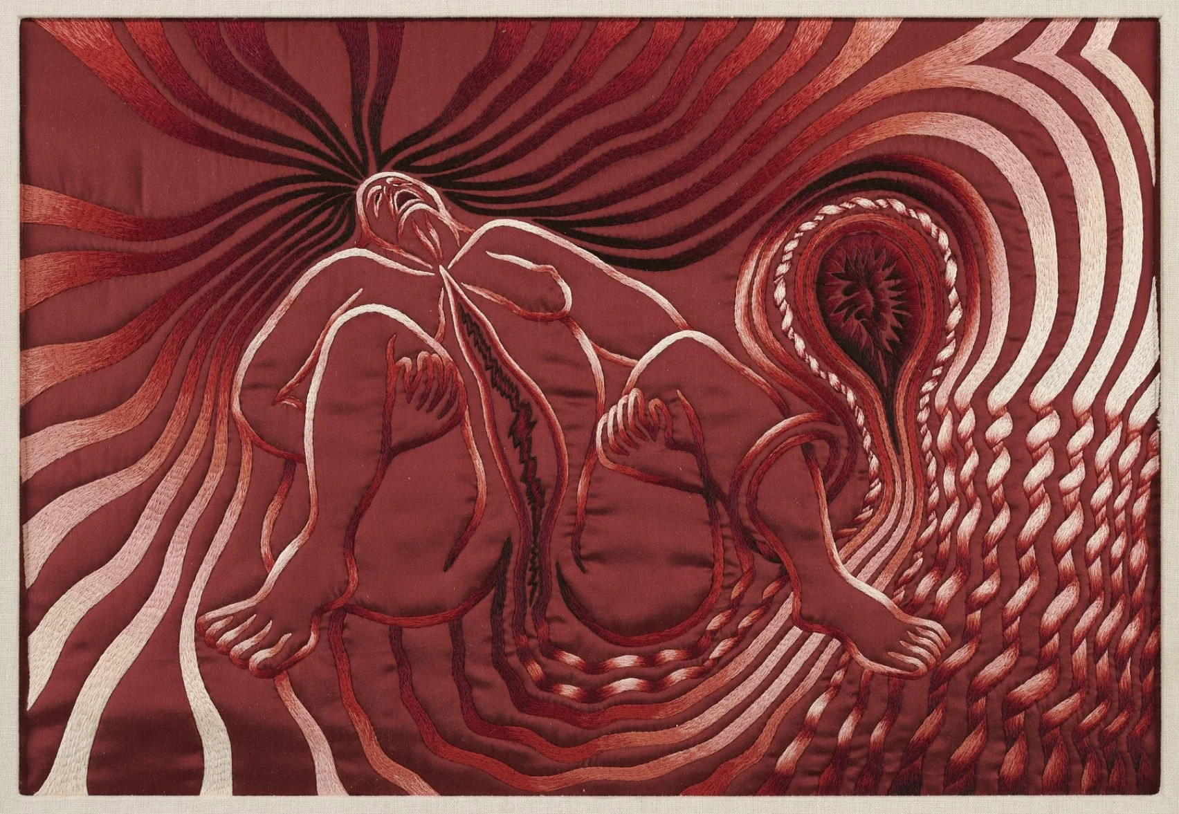 Feminist artist Judy Chicago's Birth Project depicts birth as a mystical and confrontational process